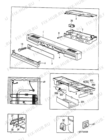 Взрыв-схема холодильника Electrolux ER3314C - Схема узла Electrical equipment